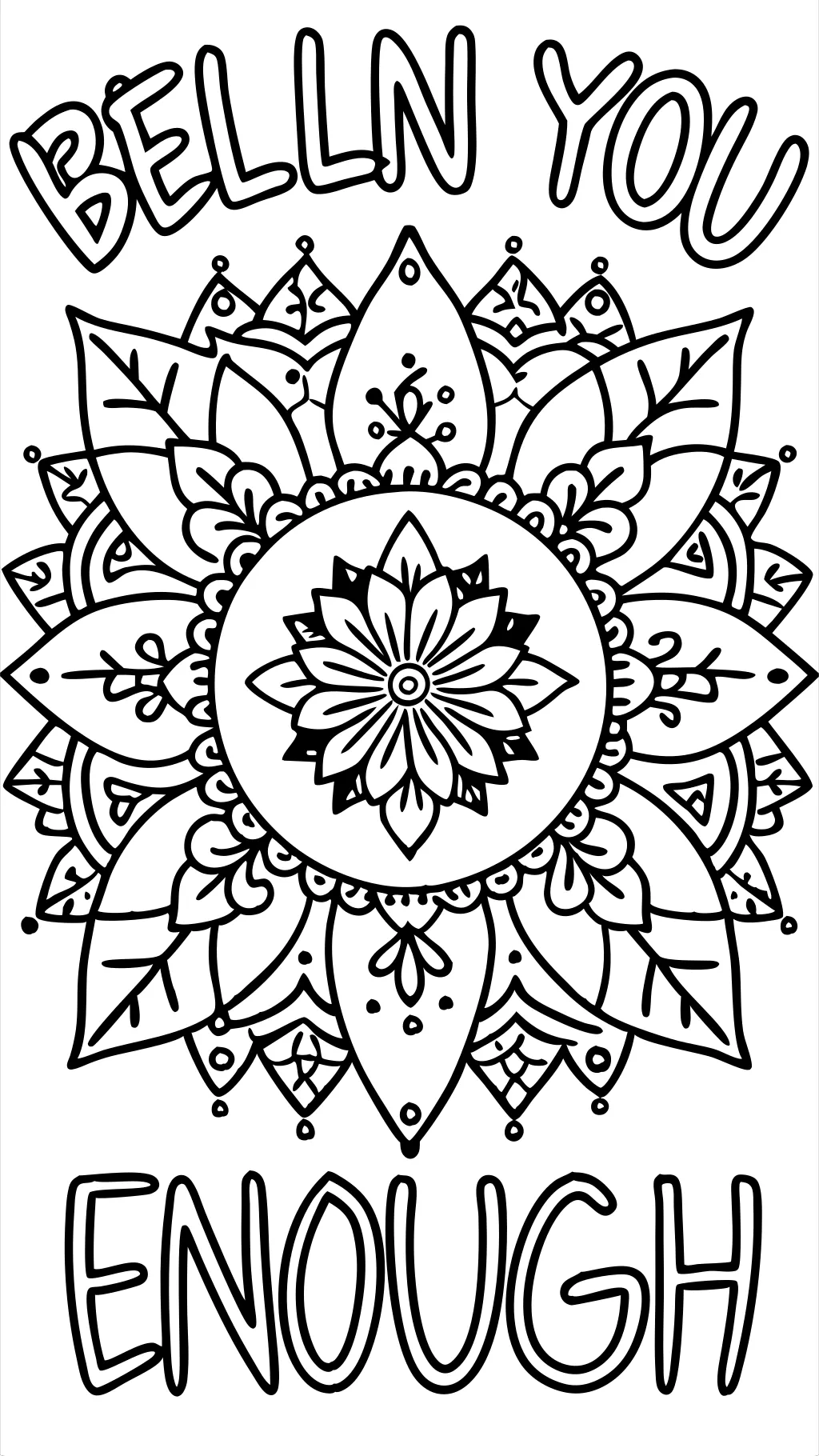 positive sayings coloring pages